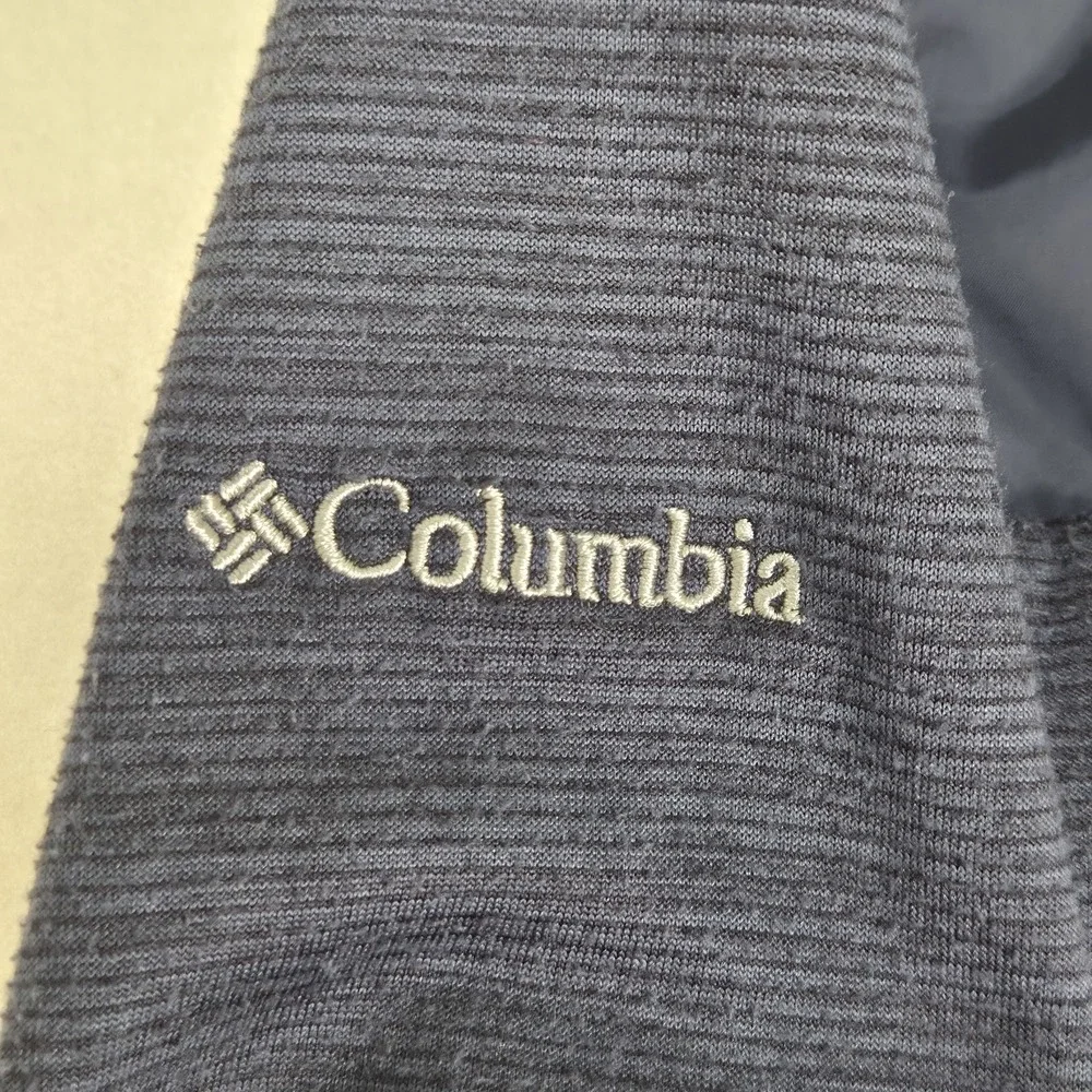 Columbia Womens Piney Ridge Hybrid Full Zip Quilted Jacket Navy Blue Medium